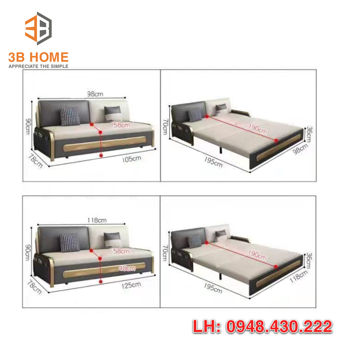 SOFA GIƯỜNG THÔNG MINH SFG14