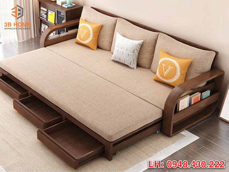 Giường gấp thành sofa - giải pháp tối ưu không gian