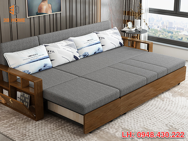 sofa giường gỗ thông minh