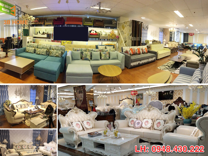 ảnh showroom sofa giường 3B Home 