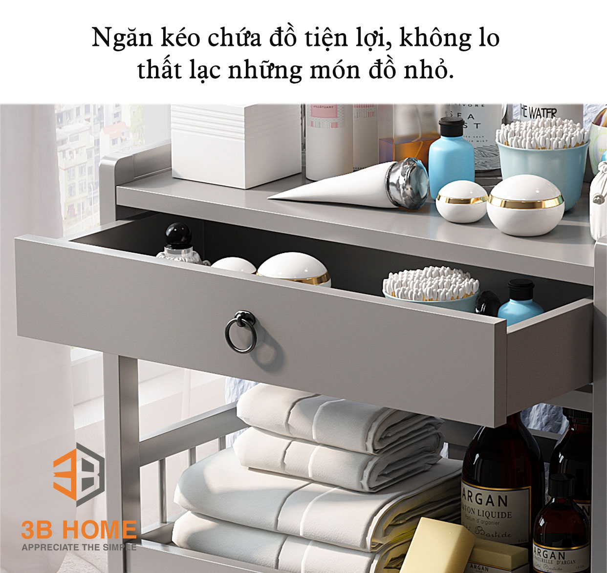 Giá để đồ decor di động thông minh 3B Home C3