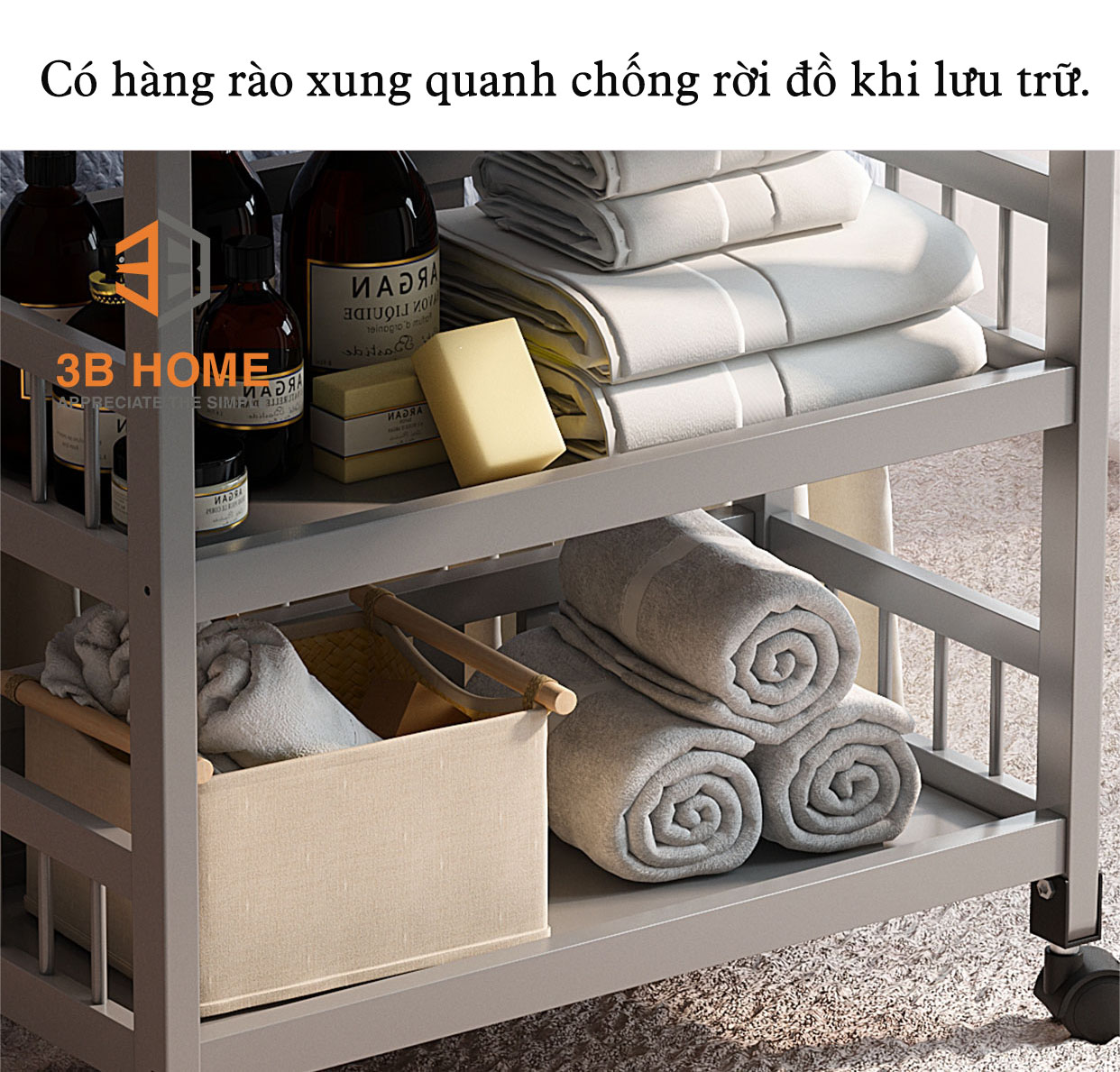 Giá để đồ decor di động thông minh 3B Home C3