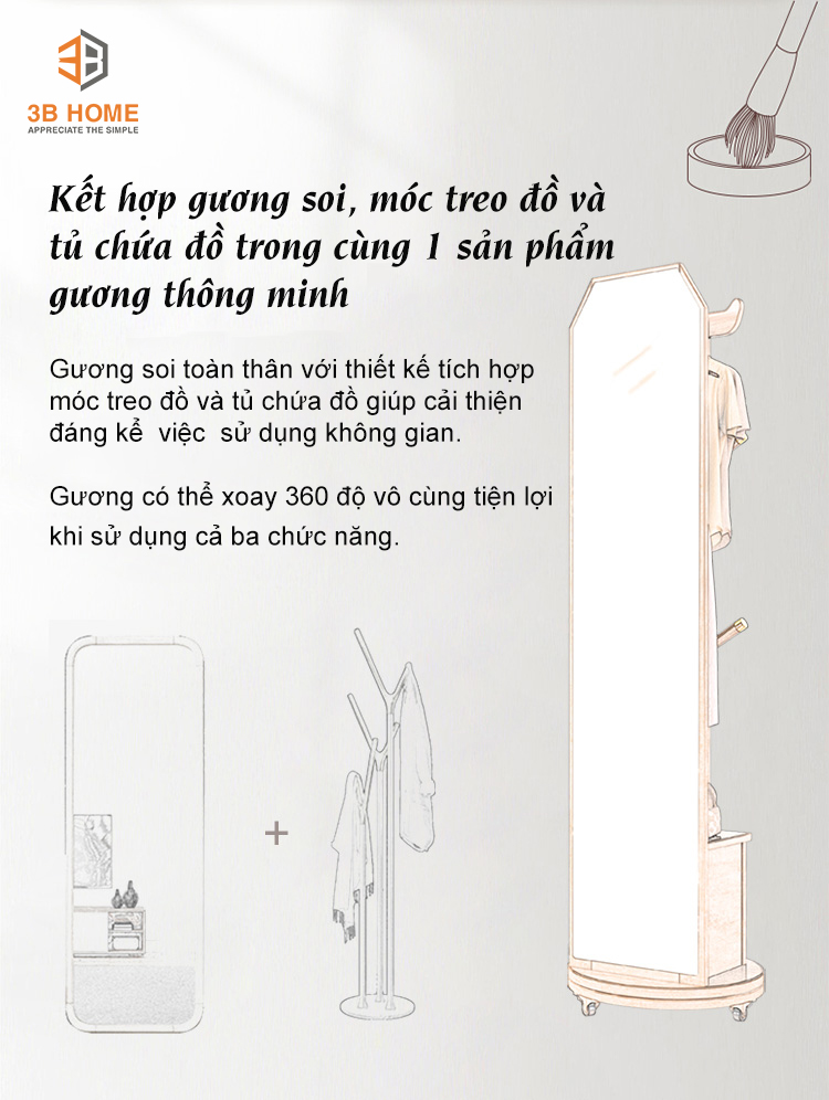 GƯƠNG DI ĐỘNG THÔNG MINH D01