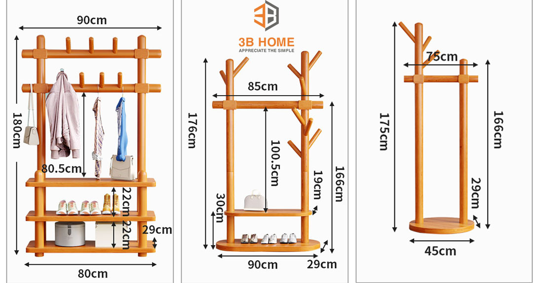 Giá treo đồ thông minh 3B Home GT01