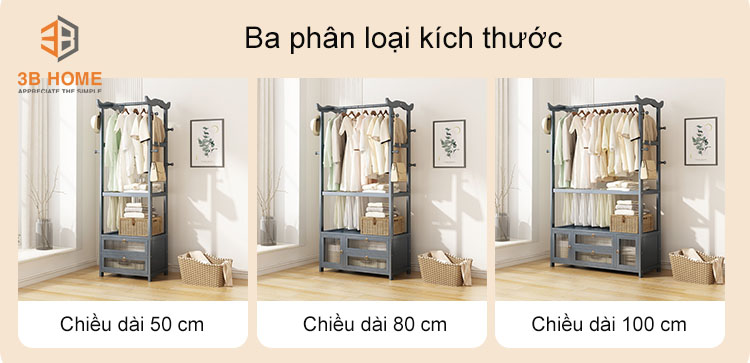 Giá treo đồ thông minh 3B Home GT04