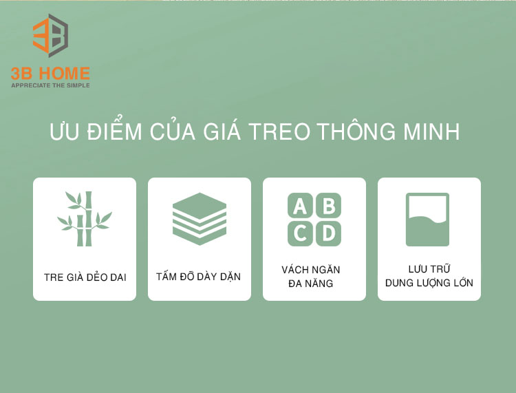 ưu điểm giá treo đồ thông minh 3B Home GT06