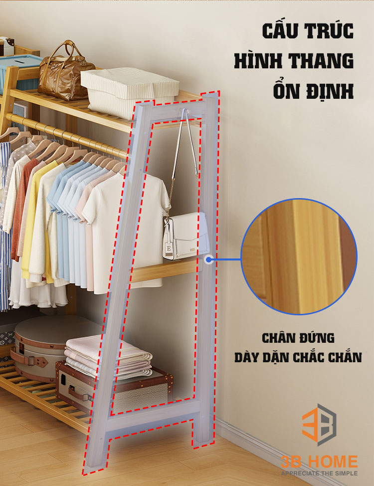 giá treo đồ thông minh 3B Home GT06