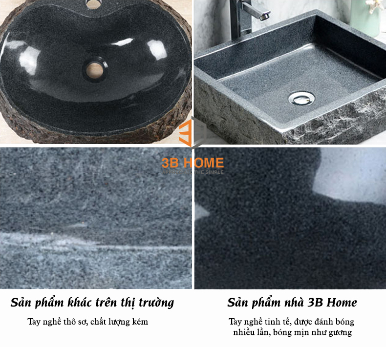 Bồn rửa đá phiến tự nhiên BR1