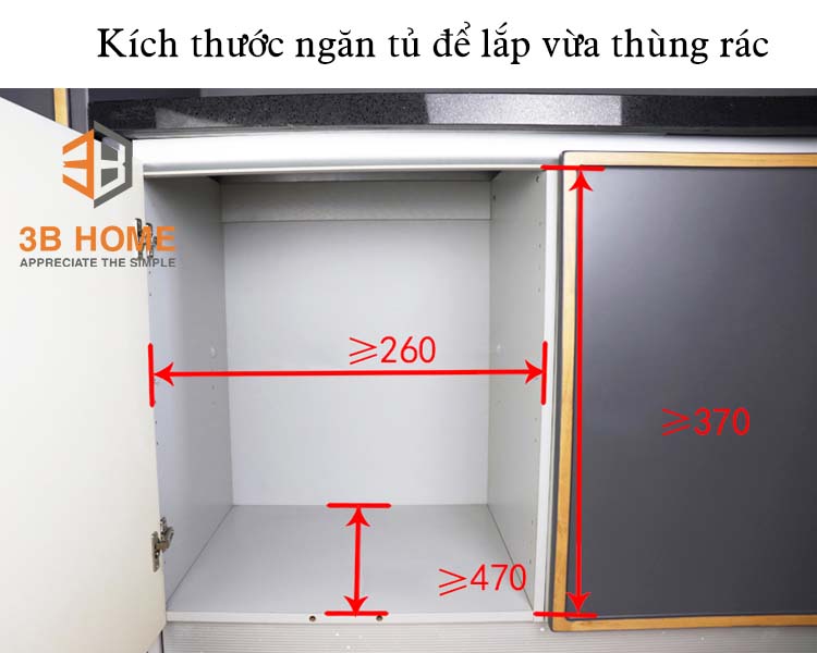 Thùng rác âm tủ TR 2 