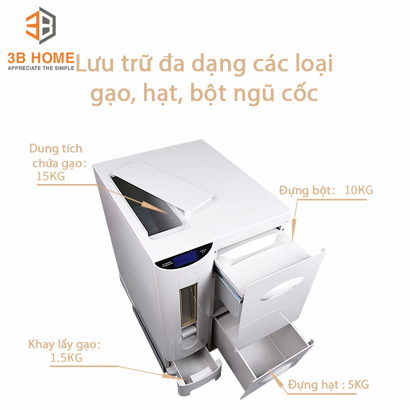 THÙNG GẠO ÂM TỦ TG03