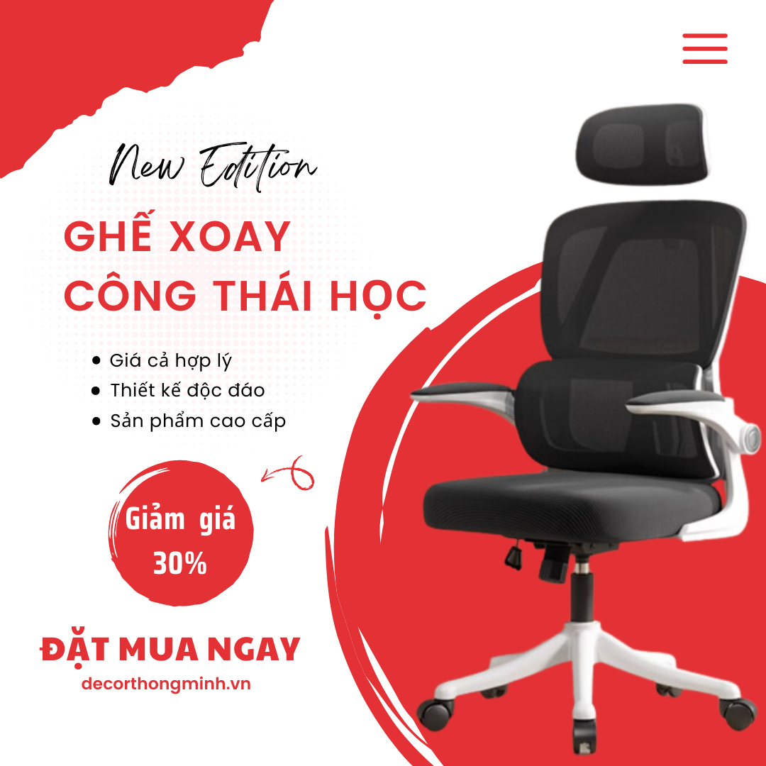 Ghế xoay văn phòng công thái học chính hãng giá rẻ